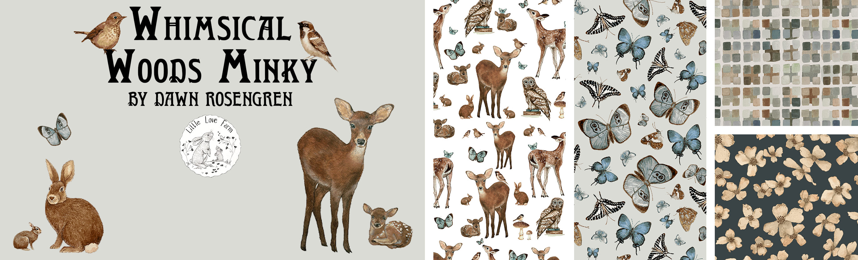 Whimsical Woods Minky